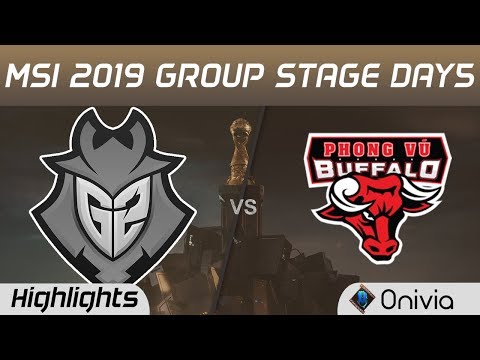 G2 vs PVB Highlights MSI 2019 G2 Esports vs Phong Vu Buffalo MSI Highlights by Onivia