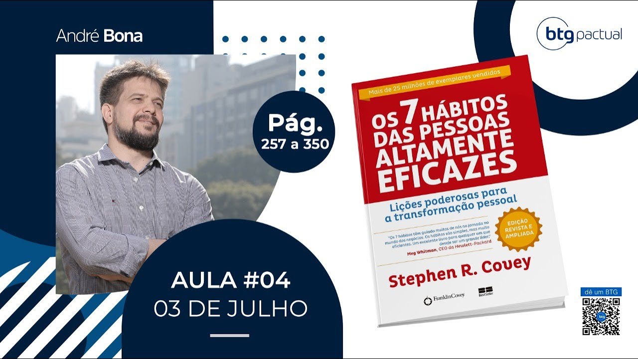 Desenvolvimento Pessoal - Live #4/18 - Livro: Os 7 hábitos - Stephen Covey