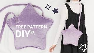 Sew a STAR BAG ⭐ FREE PATTERN Sewing Tutorial Step by Step
