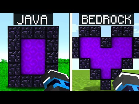 MINECRAFT: JAVA vs BEDROCK - 20 DIFFERENZE