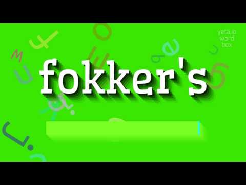 How to say "fokker's"! (High Quality Voices)