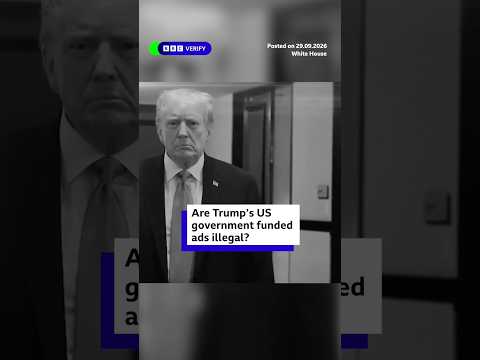 Backlash against Trump ads paid for by US government. #BBCNews