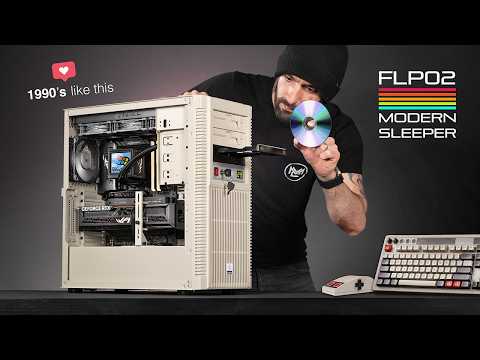 I Built an EPIC Sleeper PC (it's wild) | Silverstone FLP02 Retro Gaming PC Build