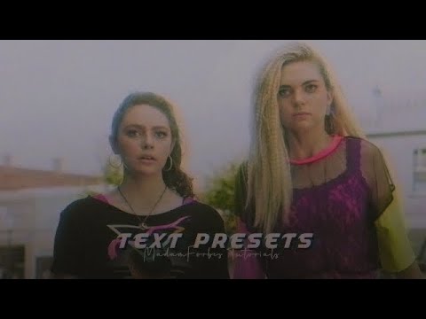 AE Tutorial #8: Text Preset Examples