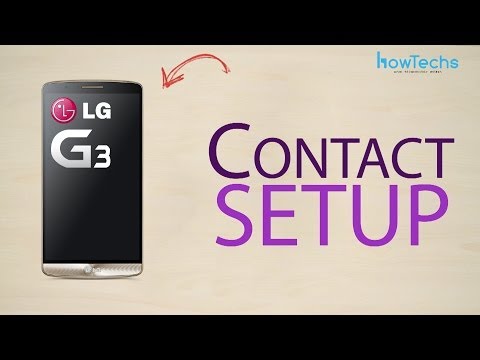 LG G3 - How to setup contact