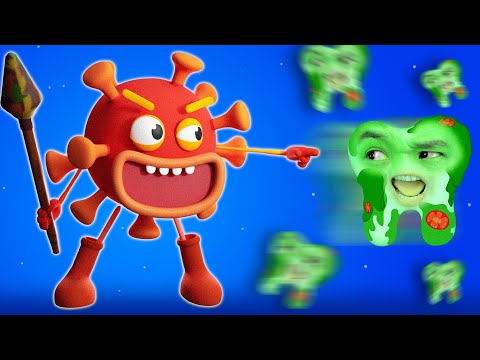 ¡Dientes brillantes! Súper cepillo de dientes | D Billions Canciones Infantiles