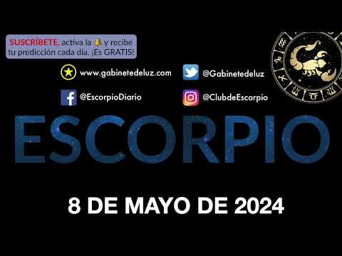Horóscopo Diario - Escorpio - 8 de Mayo de 2024.