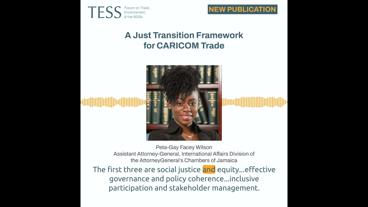A Just Transition Framework for CARICOM Trade