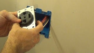 How to Install and Wire a 4-Prong Dryer Plug (Including fishing the wire)