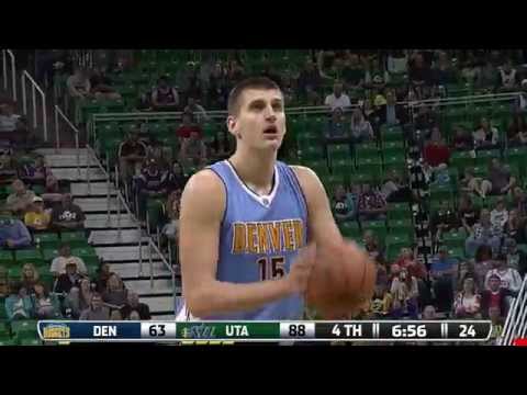 2015-10-22 NBA PS Nikola Jokic vs Utah