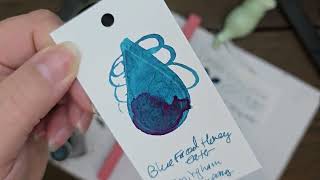Blue Faced Honeyeater Ink Review Birmingham Pen Company Fountain Pen Ink