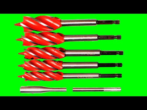 Набор сверл по дереву YATO 16-25 мм, 7 шт, L=165 мм, HEX-1/4, удлинитель