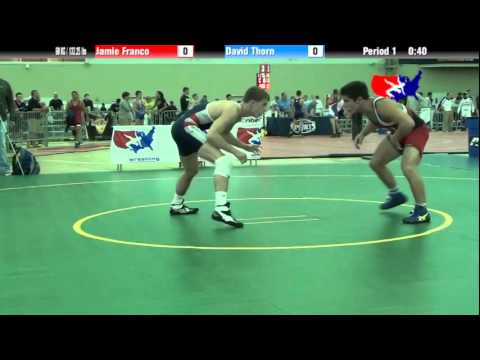 University Nat`ls FS  60 KG / 132.25 lbs: Jamie Franco vs. David Thorn