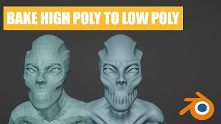 How to bake high poly details into low poly mesh in blender 3.4