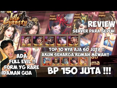 INTIP SERVER PARA SEPUH DEWA IDLE DYNASTY 150JUTA !!!