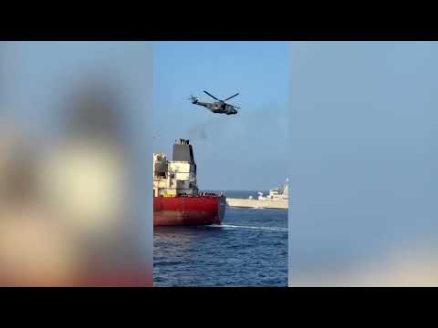 Video Thumbnail: Italian-led EU force boards sanctioned tanker from Russia's 'shadow fleet