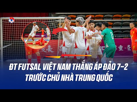 Video: ĐT futsal Việt Nam thắng đậm 7-2, đặt một chân tới VCK futsal châu Á