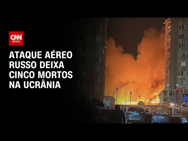 Grande ataque aéreo da Rússia deixa pelo menos cinco mortos na Ucrânia | AGORA CNN