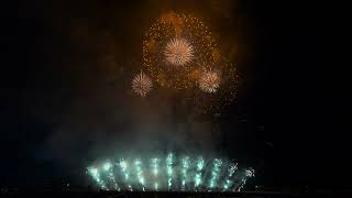 【4KHDR】2025 第38回やつしろ全国花火競技大会　（熊本県八代市）オープニング　「新市誕生20周年記念」特別スターマイン