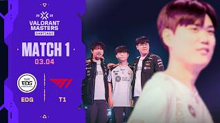 어 어디서 많이 뵀는데 |  EDG vs T1 | 스위스 스테이지 4일차 MATCH 1 H/L 03.04 | 발로란트 마스터스 산티아고
