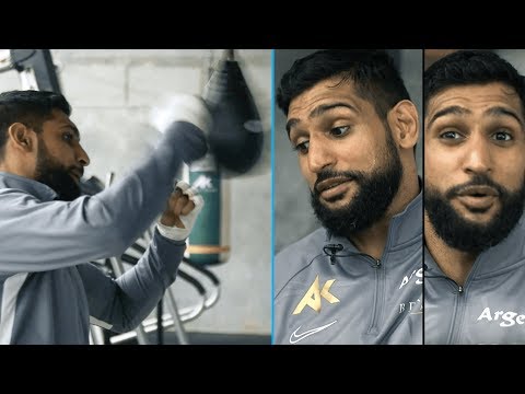 Amir Khan demolishes the 20 second speed ball challenge