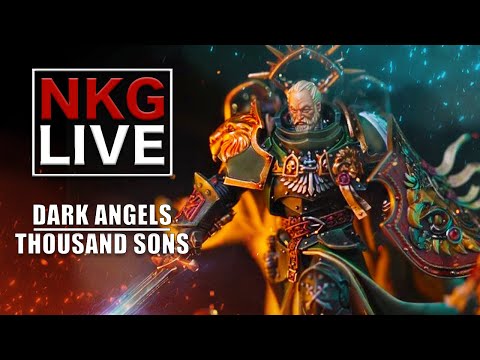 Dark Angels vs Thousand Sons - Warhammer 40K Battle Report | NKG Live