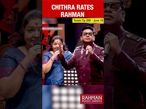 Difficult Question For KS Chithra | AR Rahman | Bombay | Celebrating Rahman Music Sheets 200
