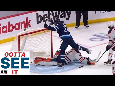 GOTTA SEE IT: Jets Score Two Goals In Just 16 Seconds To Tie Game 3 vs. Oilers In Third Period