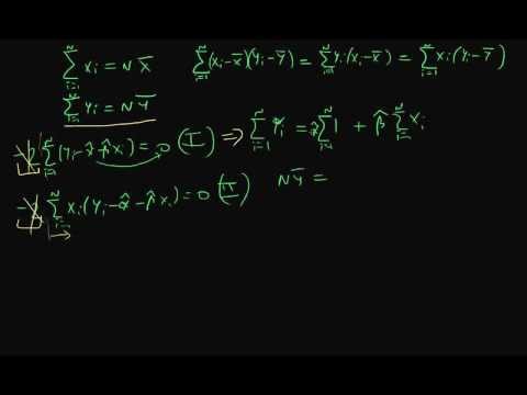 Deriving Least Squares Estimators - part 3