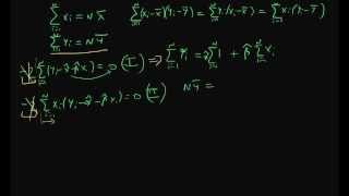 Deriving Least Squares Estimators - part 3