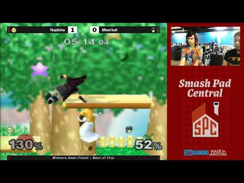 SPC 172 SSBM Winners Semis - Napkins (Peach) vs Meerkat (Marth)