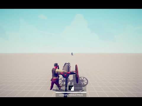 mini-gun vs 100 peasants (TABS)