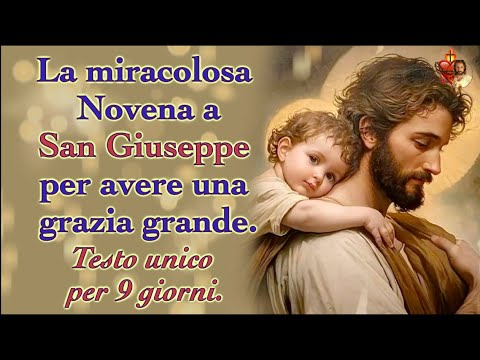 The miraculous Novena to Saint Joseph for great grace. Single text for 9 days.