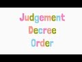 Judgement Decree Order U CPC L Concept Differences