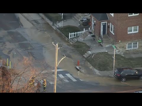 Water main break in Oxford Circle section of Northeast Philly