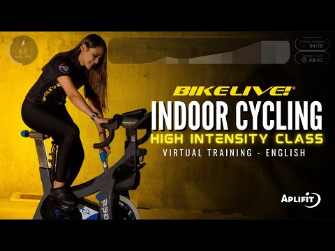 Indoor Cycling High Intensity Class BikeLive  - Virtual Training in English