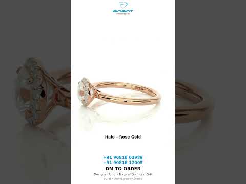 Designer Engagement Ring - Natural Diamond (G-H Color Grade)