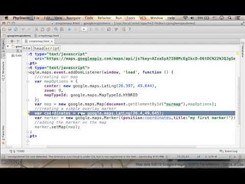 Simple Marker On Map Using Google Maps Javascript Api