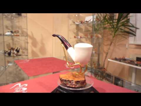 Pipa schiuma di mare calabash fatta a mano - www.paronellipipe.it