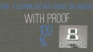 HOW TO PLAY NDS GAMES ON ANDROID/with proof