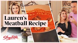 ShopRite Lauren Sorrentino's Sunday Dinner Meatball Recipe