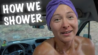 Van Life | How We Shower Without Running Water