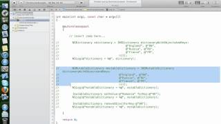 NSDictionary and NSMutableDictionary classes in Objective-C