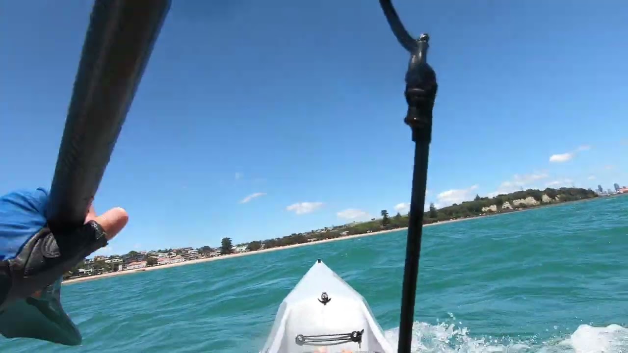 Fun at Mission Bay beach! Epic V7 surfski