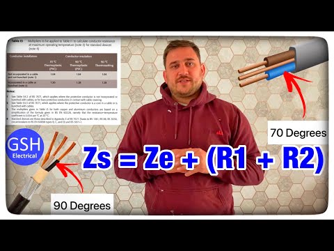 How to Calculate Total Earth Fault Loop Impedance - Applying a Temperature Factor to R1 + R2
