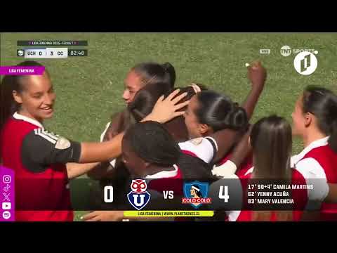 #GolesP11 U. de Chile 0-4 Colo-Colo Fecha 7 1R Liga Femenina 20-04-2025 Resumen Compacto