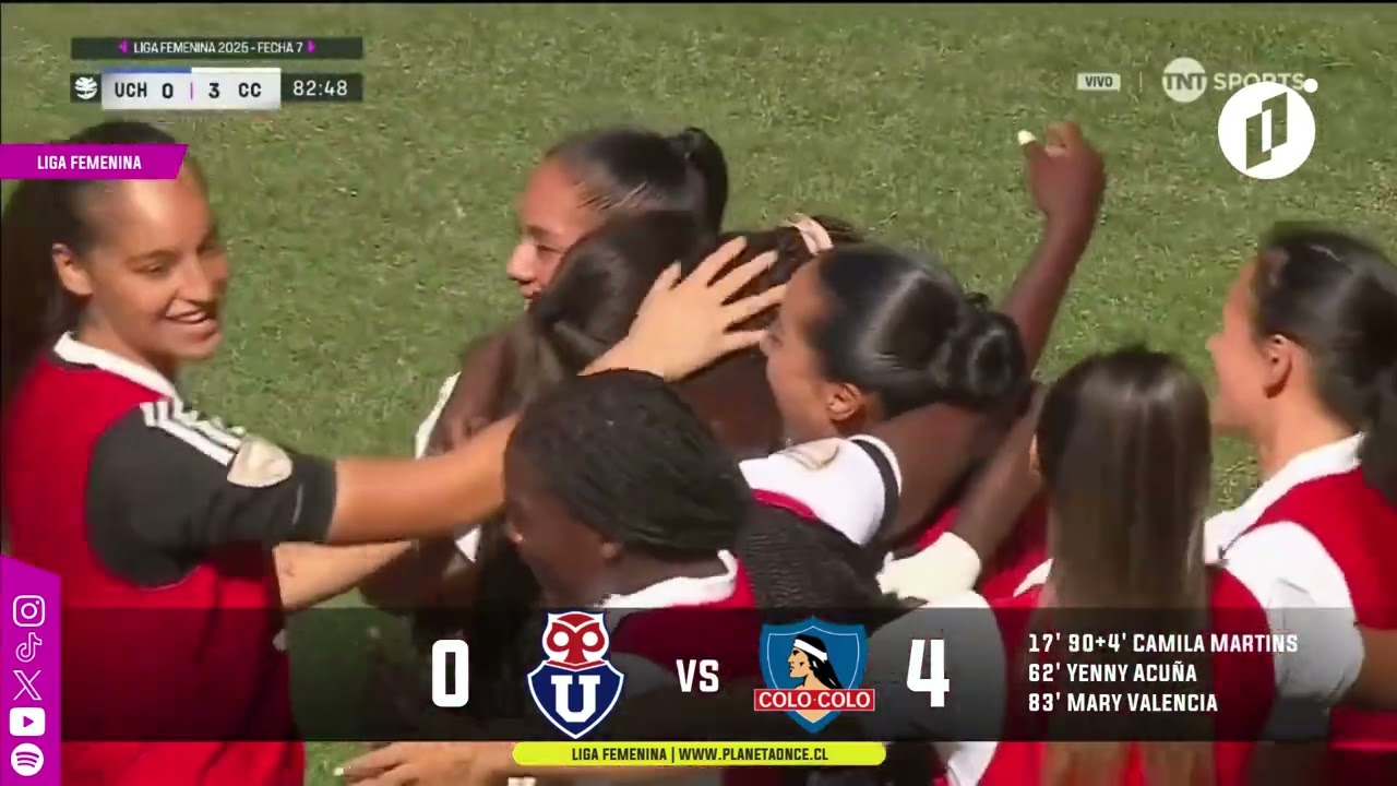 #GolesP11 U. de Chile 0-4 Colo-Colo Fecha 7 1R Liga Femenina 20-04-2025 Resumen Compacto
