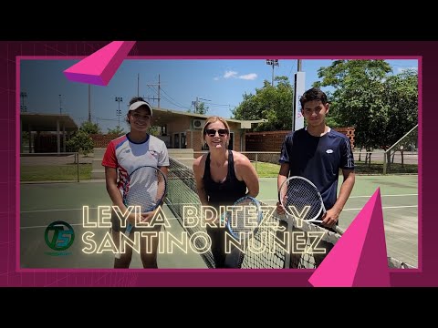 LEYLA BRITEZ Y SANTINO NUÑEZ NOS MUESTRAN TECNICAS DE TENIS