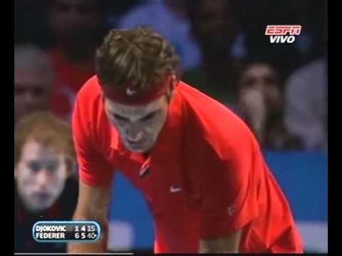 Atp Barclays finals: Roger Federer vs Novak Djokovic: Last Game of the match