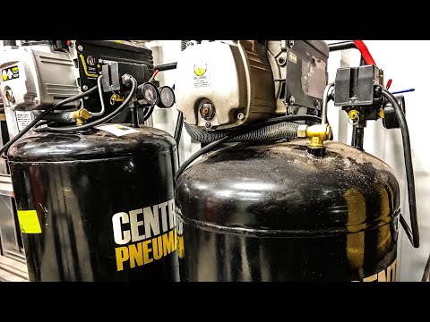 Doppelter Luftkompressor für kleine Geschäfte